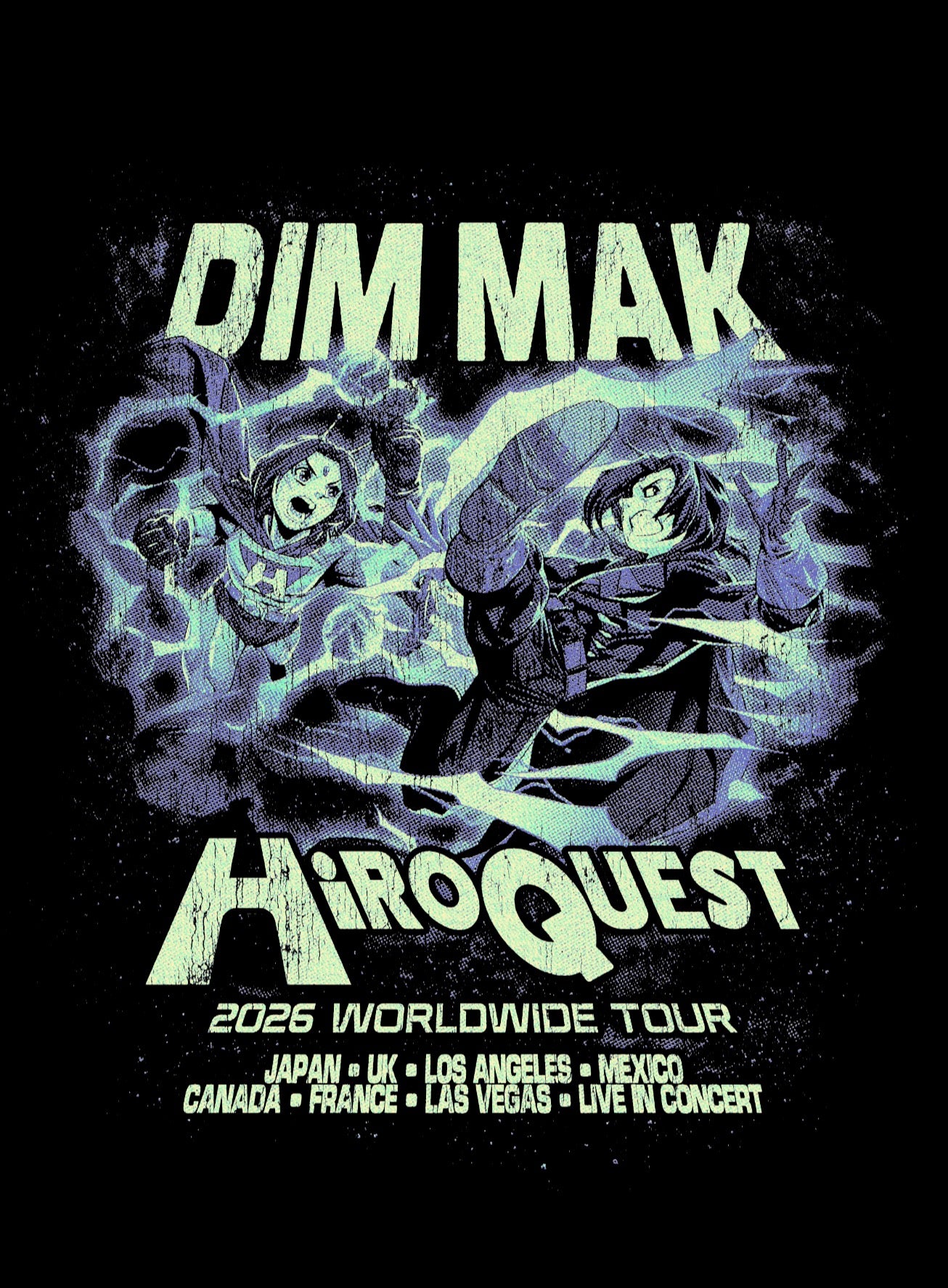 HIROQUEST Cosmic Battle 2026 World Tour T-shirt